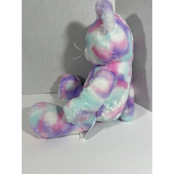 Build-A-Bear Cat Kitty 16" Plush with Pastel Tie-Dye Swirl Pink  BAB - Picture 3 of 9